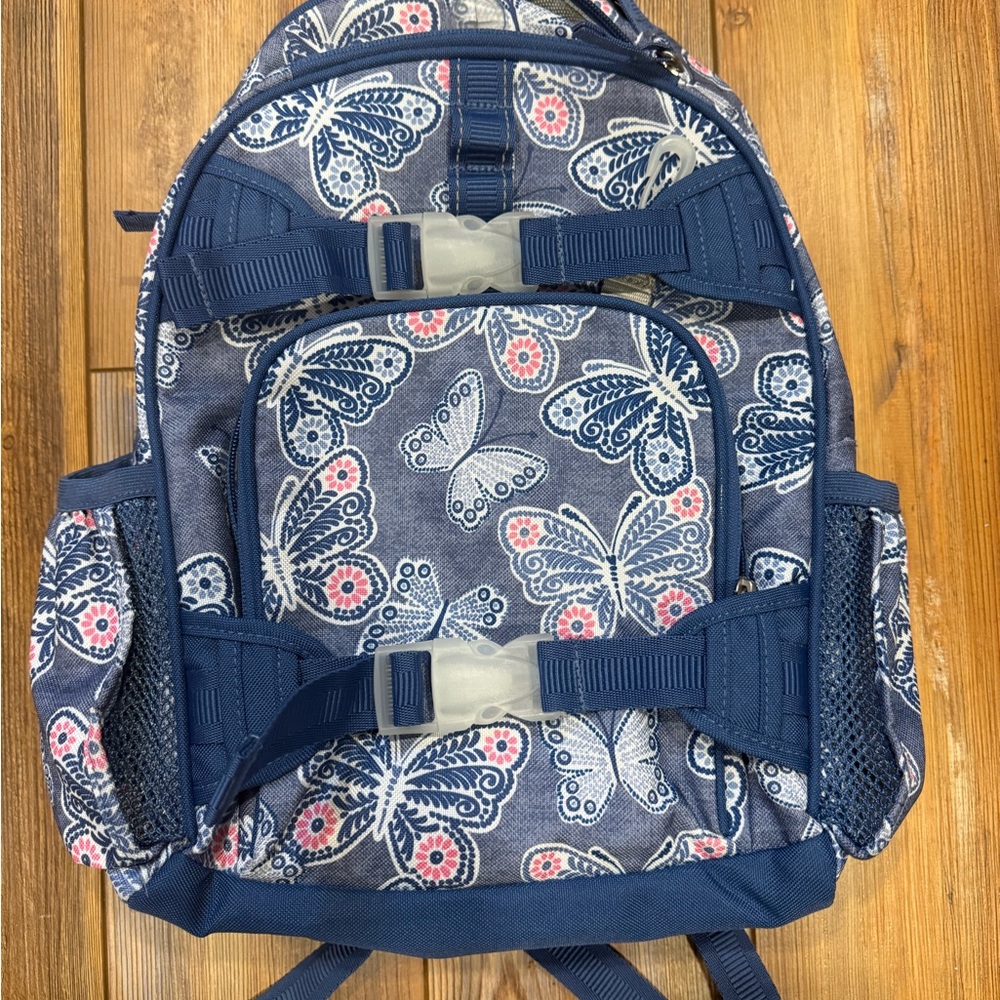 Pottery Barn Kids Blue Butterfly Backpack